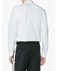 Мужская белая рубашка с длинным рукавом с шипами от Givenchy