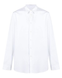 Мужская белая рубашка с длинным рукавом от 424