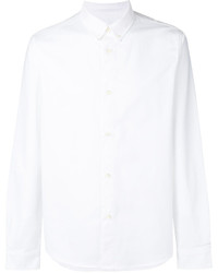 Мужская белая рубашка с длинным рукавом от A.P.C.