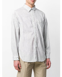 Мужская белая рубашка с длинным рукавом от Engineered Garments