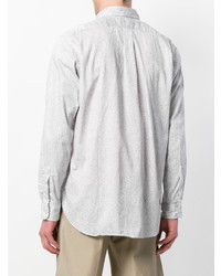 Мужская белая рубашка с длинным рукавом от Engineered Garments