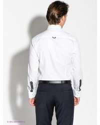 Мужская белая рубашка с длинным рукавом от Alex DANDY