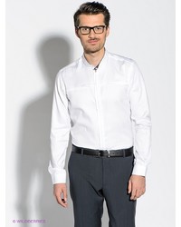 Мужская белая рубашка с длинным рукавом от Alex DANDY