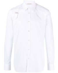 Мужская белая рубашка с длинным рукавом от Alexander McQueen