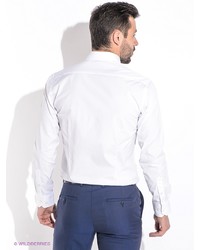 Мужская белая рубашка с длинным рукавом от Alfred Muller