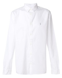 Мужская белая рубашка с длинным рукавом от AllSaints
