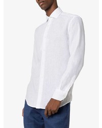 Мужская белая рубашка с длинным рукавом от Frescobol Carioca