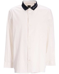 Мужская белая рубашка с длинным рукавом от Armani Exchange