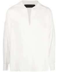 Мужская белая рубашка с длинным рукавом от Atu Body Couture