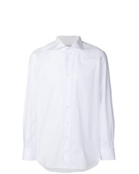 Мужская белая рубашка с длинным рукавом от Bagutta