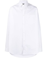 Мужская белая рубашка с длинным рукавом от Balenciaga