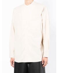 Мужская белая рубашка с длинным рукавом от Attachment