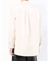 Мужская белая рубашка с длинным рукавом от Attachment