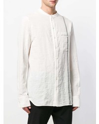 Мужская белая рубашка с длинным рукавом от Masnada