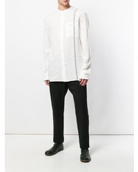 Мужская белая рубашка с длинным рукавом от Masnada