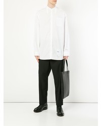 Мужская белая рубашка с длинным рукавом от Oamc