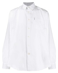 Мужская белая рубашка с длинным рукавом от Barbour