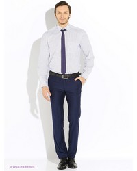 Мужская белая рубашка с длинным рукавом от BAWER