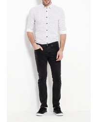 Мужская белая рубашка с длинным рукавом от Befree