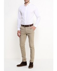 Мужская белая рубашка с длинным рукавом от Befree