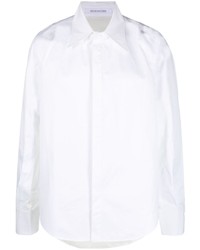 Мужская белая рубашка с длинным рукавом от Bianca Saunders