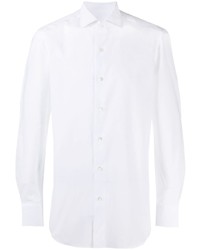Мужская белая рубашка с длинным рукавом от Boglioli