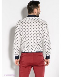 Мужская белая рубашка с длинным рукавом от BOSCO