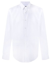 Мужская белая рубашка с длинным рукавом от BOSS HUGO BOSS