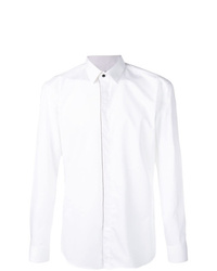 Мужская белая рубашка с длинным рукавом от BOSS HUGO BOSS