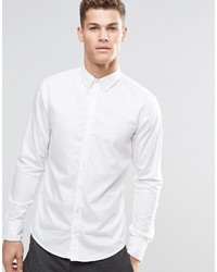 Мужская белая рубашка с длинным рукавом от Boss Orange