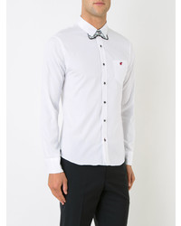 Мужская белая рубашка с длинным рукавом от Loveless