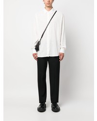 Мужская белая рубашка с длинным рукавом от Paura