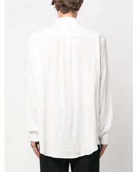 Мужская белая рубашка с длинным рукавом от Paura