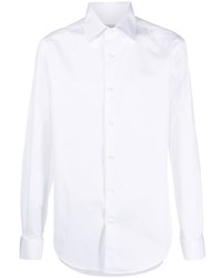 Мужская белая рубашка с длинным рукавом от Brunello Cucinelli