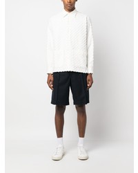 Мужская белая рубашка с длинным рукавом от FURSAC