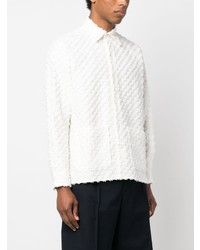 Мужская белая рубашка с длинным рукавом от FURSAC