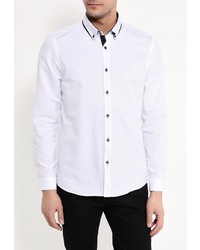 Мужская белая рубашка с длинным рукавом от Burton Menswear London