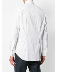 Мужская белая рубашка с длинным рукавом от Bagutta