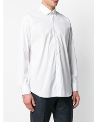 Мужская белая рубашка с длинным рукавом от Bagutta
