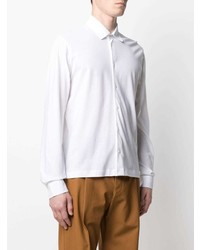 Мужская белая рубашка с длинным рукавом от Herno