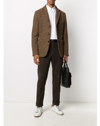 Мужская белая рубашка с длинным рукавом от Aspesi