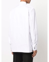Мужская белая рубашка с длинным рукавом от Givenchy