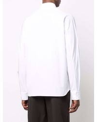 Мужская белая рубашка с длинным рукавом от Bottega Veneta
