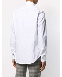 Мужская белая рубашка с длинным рукавом от Dell'oglio
