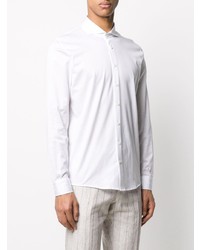 Мужская белая рубашка с длинным рукавом от Barba