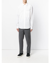 Мужская белая рубашка с длинным рукавом от Golden Goose Deluxe Brand