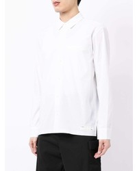 Мужская белая рубашка с длинным рукавом от Attachment