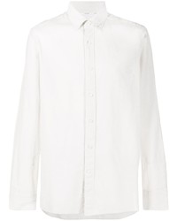 Мужская белая рубашка с длинным рукавом от Calvin Klein