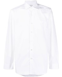 Мужская белая рубашка с длинным рукавом от Caruso