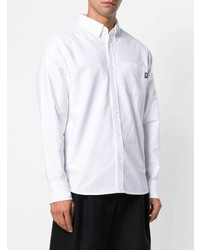 Мужская белая рубашка с длинным рукавом от Stussy